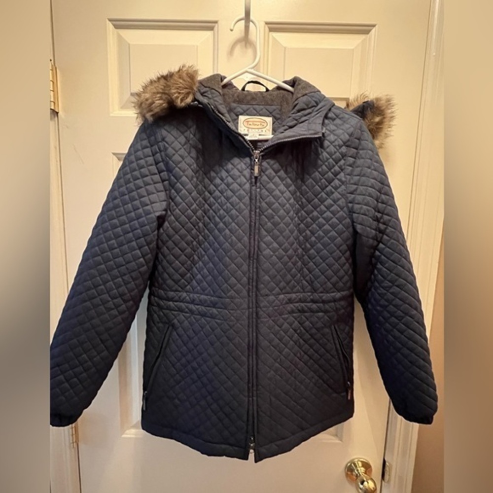 Talbots Jacket with detachable faux fur, size Small